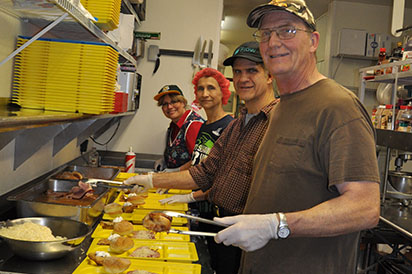 Serving-in-the-kitchen